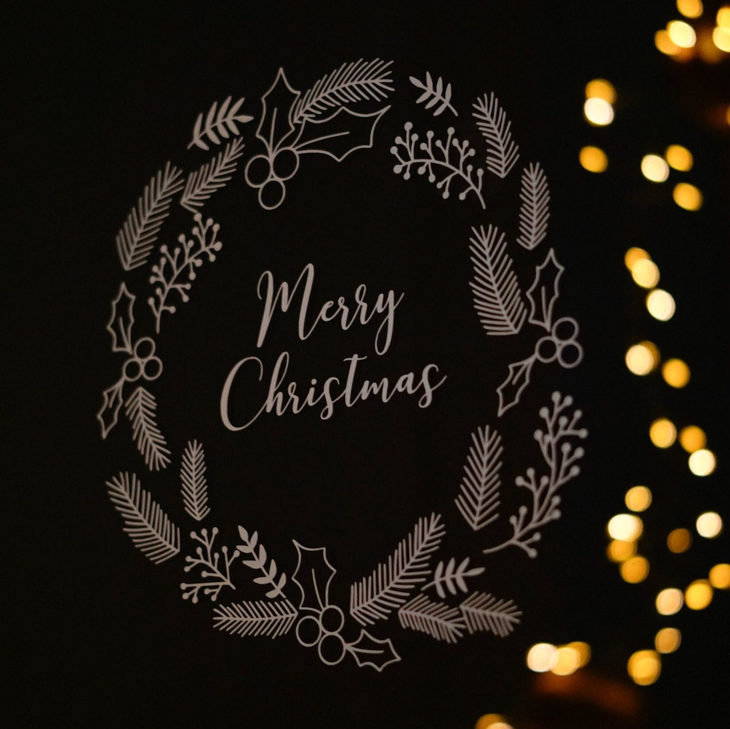 Sticker/Decal - Window picture "Christmas wreath"